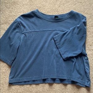 Wild Fable blue cropped tee